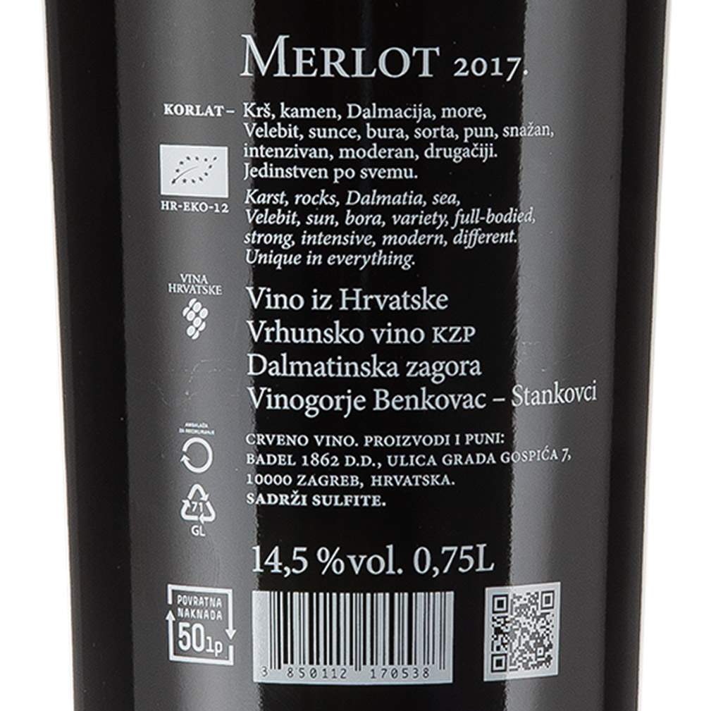 Vrutak N Merlot Korlat Benkovac L Vrh Suho