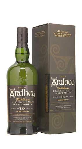 Picture of N-*WHISKY ARDBEG 0.70L 10YO SING LE MALT GIFT KUTIJA -6/1-