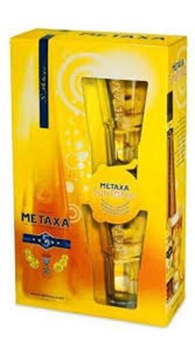 Picture of N-*BRANDY METAXA 0.70L 7* + 2 ČAŠE GIFT