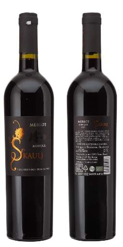 Picture of *MERLOT ŠKAULJ EKO 0.75L VRH SUHO 2018 -6/1-