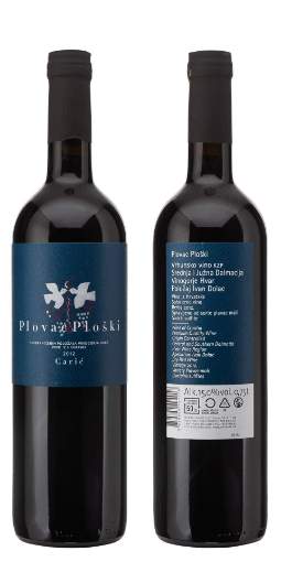 Picture of *PLOVAC PLOŠKI CARIĆ 0.75L VRH SUHO 2015    -6/1-