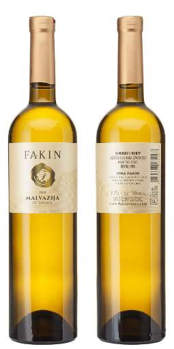 Picture of *MALVAZIJA FAKIN 0.75L VRH SUHO 2023 -6/1-