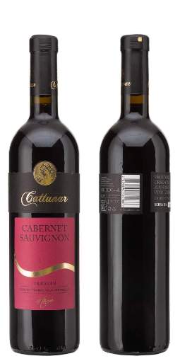 Picture of *CABERNET SAUVIGNON CATTUNAR 13% 0.75L KV SUHO 2019 -6/1-