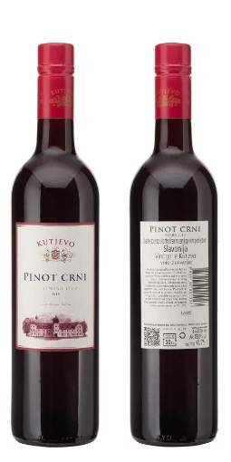 Picture of *PINOT CRNI KUTJEVO 0.75L KV SUHO 2019 -6/1-