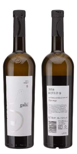 Picture of N-*BIJELO 9 GALIĆ 0,75L ZOI SUHO 2018 -6/1-