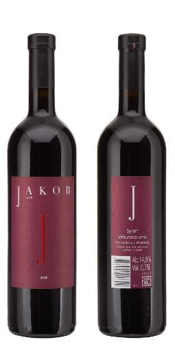 Picture of *SYRAH JAKOB CRNO 0.75L VRH SUHO 2017