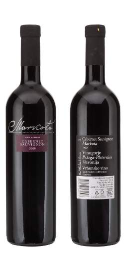 Picture of N-*CABERNET SAUVIGNON MARKOTA 0.75L VRH SUHO 2016 -6/1-