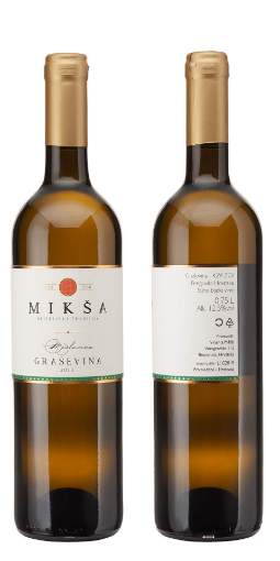 Picture of *GRAŠEVINA MIKŠA 0.75L KZP SUHO 2020 -12/1-