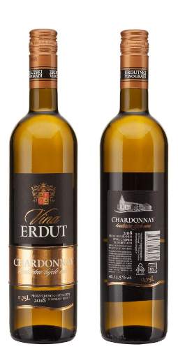 Picture of *CHARDONNAY ERDUT 0.75L KV SUHO 2022 -6/1-