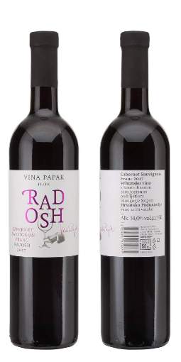 Picture of *CABERNET SAUVIGNON FRANC RADOSH 0.75L VRH SUHO 2021