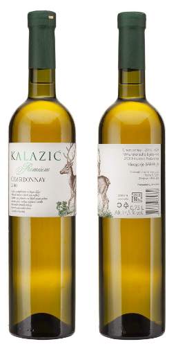 Picture of *CHARDONNAY KALAZIĆ JELEN 0.75L VRH SUHO 2018 -6/1-