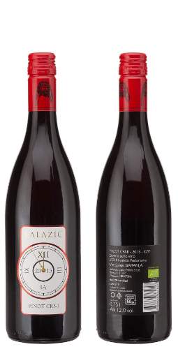 Picture of *PINOT CRNI KALAZIĆ 0.75L KZP SUHO 2017 -6/1-