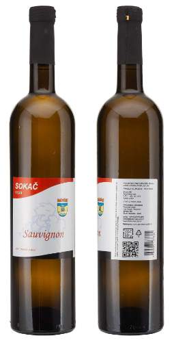 Picture of *SAUVIGNON SOKAČ 0.75L VRH SUHO 2019 -6/1-