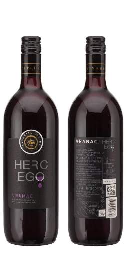 Picture of *VRANAC 1L HERCEGOVINAVINO  12% ZP SUHO 2014 -6/1-