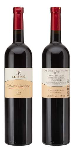 Picture of *CABERNET SAUVIGNON GERŽINIĆ 0.75L ZOI SUHO 2020 -12/1-