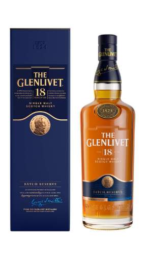 Picture of N-*WHISKY GLENLIVET 0.7L 18YO SINGLE MALT SCOTH GIFT -6/1-