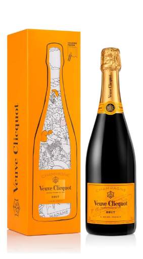 Picture of N-*PJENUŠAC CHAMPAGNE VEUVE CLICQUOT 0.75L COLORING GIFT BOX ZOI BRUT