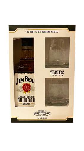 Picture of *WHISKEY BOURBON JIM BEAM 0.7L + 2 ČAŠE