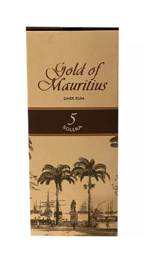 Picture of *RUM GOLD OF MAURITIUS 5 SOLERA DARK RUM   -6/1-