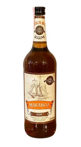 Picture of *RUM MARABOO BROWN 1L ORIGINAL EXTRA FINE CARIBBEAN  -6/1-