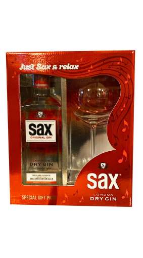 Picture of *GIN BADEL SAX  ORIGINAL 0.7L + ČAŠA GIFT BOX