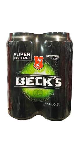 Picture of N-*PIVO BECK'S 0.50L 4-PACK -6/1-  LIMENKA