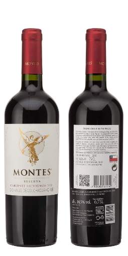 Picture of *CABERNET SAUVIGNON MONTES 0.75L RESERVA ZP SUHO 2021 -6/1-