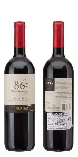 Picture of *MALBEC 1865 RESERVA 0.75L SAN PEDRO ZP SUHO 2020 -6/1-