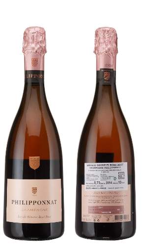 Picture of *PJENUŠAC ROYALE RESERVE ROSE CHAMPAGNE PHILIPPONNAT 0.75L ZOI BRUT 2014