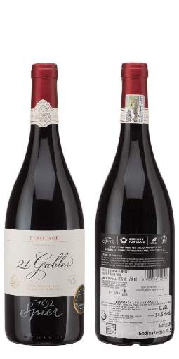 Picture of *PINOTAGE 21 GABLES 0.75L SPIER ZP SUHO 2018 -6/1-