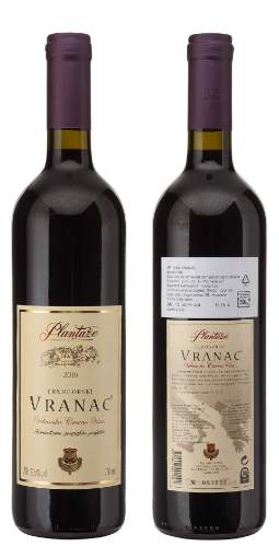 Picture of *VRANAC PLANTAŽE 0.75L 13.JUL 13,5% ZP SUHO 2020 -6/1-