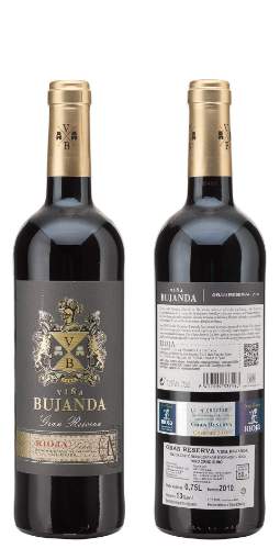 Picture of *GRAN RESERVA RIOJA BUJANDA 0.75L ZOI SUHO 2015 -6/1-