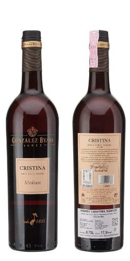 Picture of *SHERRY CRISTINA MEDIUM GONZALEZ 0.75L ZOI POLUSLATKO -6/1-