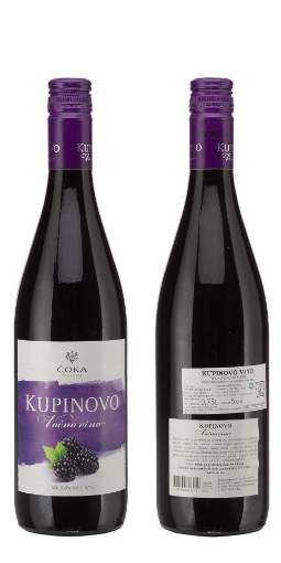 Picture of *KUPINOVO VINO ČOKA  0,75L 5% -6/1-