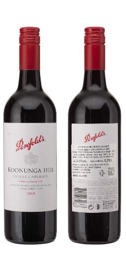 Picture of *SHIRAZ/CABERNET KOONUNGA PENFOLDS 0.75L SUHO 2018.