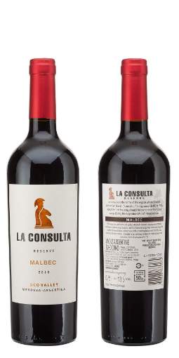 Picture of *MALBEC LA CONSULTA RESERVE 0.75L ZP SUHO 2020 -6/1-