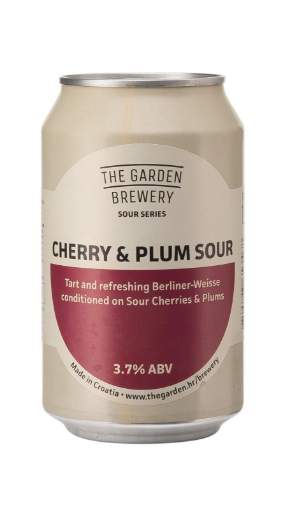 Picture of *PIVO GARDEN 0.33L CHERRY & PLUM SOUR -24/1-  3.7% ALC LIM.