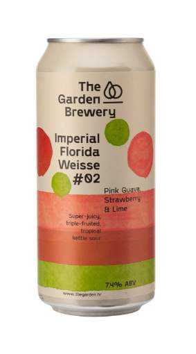 Picture of *PIVO GARDEN 0.44L FLORIDA WEISSE#2 -24/1-  7.4% ALC LIM. PINK GUAVA , STRAWBERRY & LIME