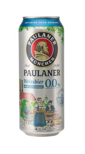 Picture of N-*PIVO PAULANER WEISSBIER BEZALKOHOLNO 0.50L -24/1-  0.0%ALC LIMENKA