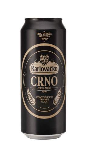 Picture of N-*PIVO KARLOVAČKO 0.50L CRNO -24/1-  LIMENKA