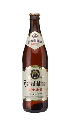 Picture of *PIVO BENEDIKTINER 0.50L WEISSBIER PŠENIČNO -12/1-  5.4%ALC BOCA