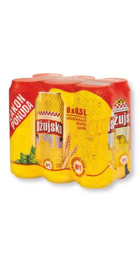 Picture of N-*PIVO OŽUJSKO 0.50L 6-PACK -4/1-  LIMENKA Z1187