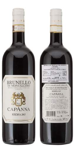 Picture of *BRUNELLO DI MONTALCINO RESERVA CAPANNA 0.75L ZOI SUHO 2015 -6/1-