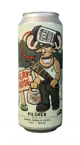 Picture of *PIVO NOVA RUNDA 0.50L ANGRY MOOSE -24/1-  5%ALC PILSNER