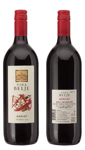 Picture of *MERLOT BELJE 1L KV SUHO 2022. -6/1-