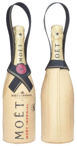 Picture of N-*PJENUŠAC CHAMPAGNE  MOET&CHANDON IMPERIAL GOLD COOLER BAG 0.75L ZOI BRUT