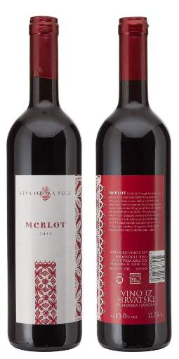 Picture of *MERLOT VINA OTOKA PAGA 0.75L KZP VRH SUHO 2020