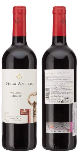 Picture of *MERLOT FINCA ANTIGUA LA MANCHA 0.75L ZOI SUHO 2019 -6/1-