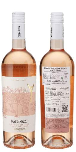 Picture of *ROSE PINOT GRIGIO MASO DI MEZZO MEZZACORONA 0.75L ZOZP SUHO 2022. -6/1-