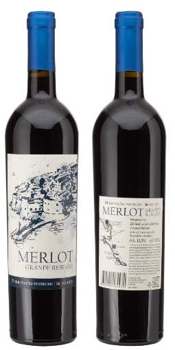 Picture of *MERLOT GRANDE RESERVE DUBROVAČKI 0.75L VRH SUHO 2017 -6/1-